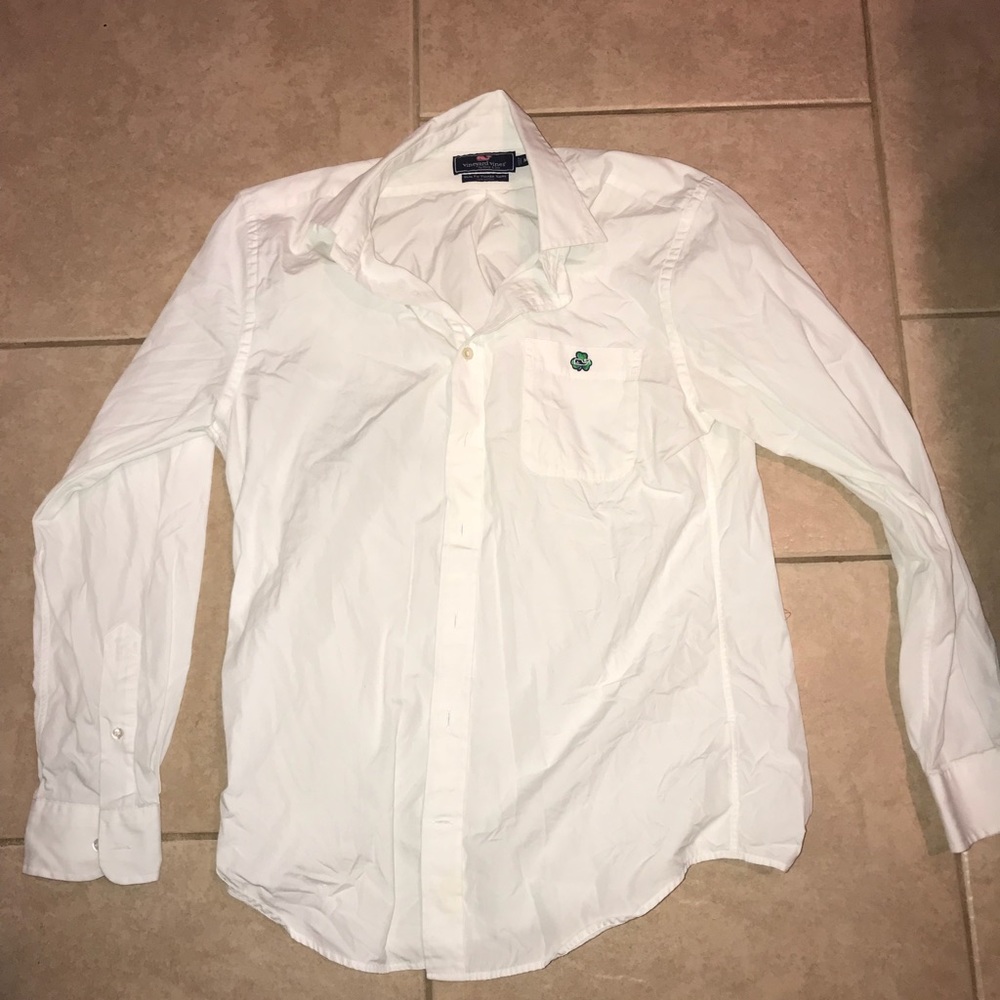 Vineyard Vines White Clover Tucker Shirt